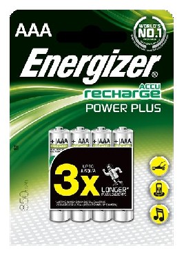 Akumulatorki Energizer AKUMULATOR ENERGIZER POWER PLUS (850 mAh) AAA/4 szt.