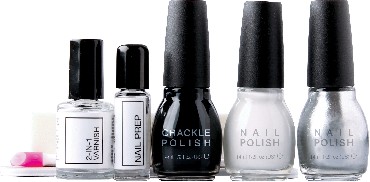 Zestaw do zdobienia paznokci Rio CRACKLE POLISH PARTY COLLECTION