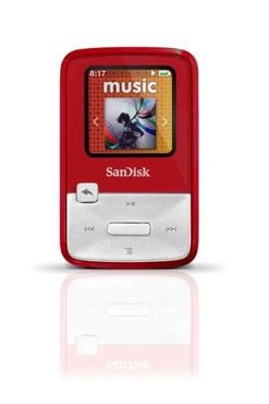 Przenony odtwarzacz mp3 SanDisk SANSA ZIP 4 GB FM czerwona