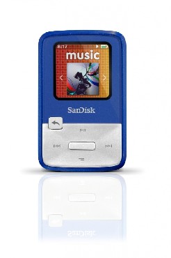 Przenony odtwarzacz mp3 SanDisk SANSA ZIP 4 GB FM niebieska