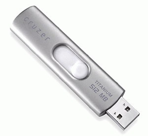 Dysk USB Flash SanDisk Cruzer Titanium  USB 2.0 Hi-speed 1GB