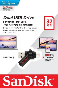 Przenona pami USB SanDisk ULTRA DUAL USB DRIVE 32 GB TYP C