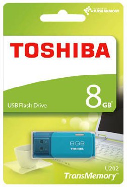 Przenona pami USB Toshiba Pendrive USB 2.0 - 8GB Aqua