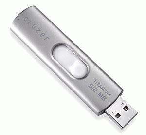 Dysk USB Flash SanDisk Cruzer Titanium  USB 2.0 Hi-speed 2 GB