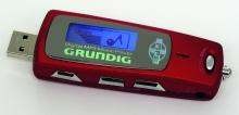 Przenony odtwarzacz mp3 Grundig MP 500-256 red metallic