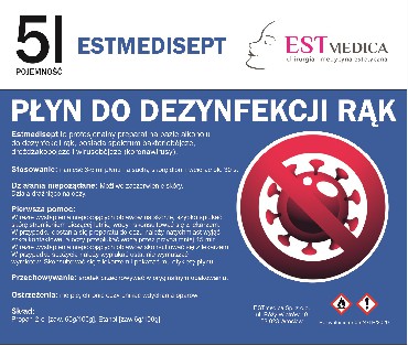 ESTMEDICAL FLUID . Pyn do dezynfekcji rk - 5L