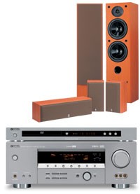 Zestaw kina domowego Yamaha RXV-457+ DVD-557+ NS-45+ NSP60