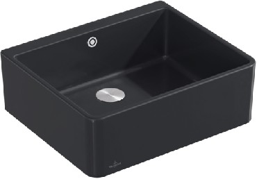 Zlewozmywak z ociekaczem Villeroy & Boch FARMHOUSE 60X MAN. ebony PREMIUMLINE