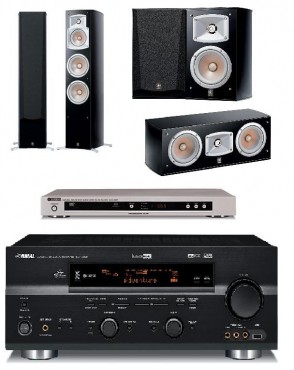 Zestaw kina domowego Yamaha RXN600+DVD657+NS555+NS333+NSC444+SW012