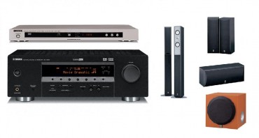 Zestaw kina domowego Yamaha RXV-359+DVD-559+NS-125F+NSP-125+YST-SW012