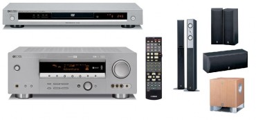 Zestaw kina domowego Yamaha RXV-459+DVD-559+NS-125F+NSP-125+YST-SW225