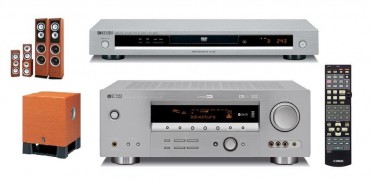 Zestaw kina domowego Yamaha RXV-459+DVD-559+Prism Emerald+YST-SW030