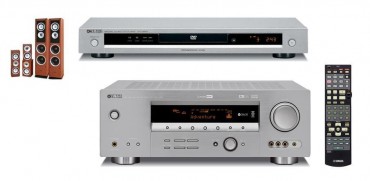 Zestaw kina domowego Yamaha RXV-459+DVD-559+Prism Emerald