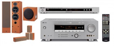 Zestaw kina domowego Yamaha RXV-459+DVD-657+NS-45+NSP70+YST-SW012