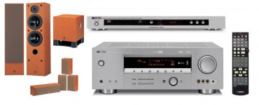 Zestaw kina domowego Yamaha RXV-459+DVD-657+NS-45+NSP70+YST-SW030