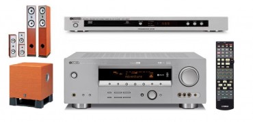 Zestaw kina domowego Yamaha RXV-459+DVD-657+PRISM AMETHSYT+SW030