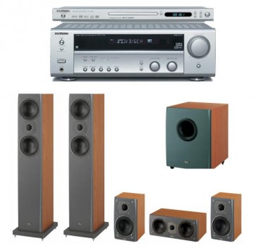 Zestaw kina domowego Kenwood KRF V5100D+DVF3300+FS 57+CC 51+BS 52+Sub 50 E