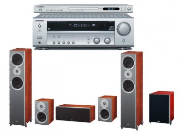 Zestaw kina domowego Kenwood KRF V5100D + DVF3300 + goniki VITAS + Sub 20A