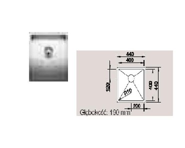 Komora podwieszana Blanco CLAROX  400-400-U