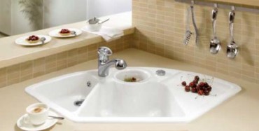 Zlewozmywak narony z ociekaczem Villeroy & Boch SOLO CORNER metallicline