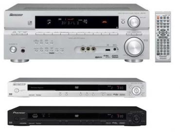 Zestaw kina domowego bez gonikw Pioneer VSX-817 + DV-300