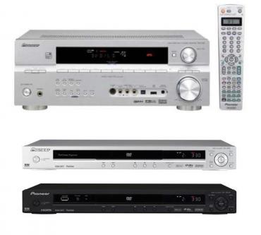 Zestaw kina domowego bez gonikw Pioneer VSX-917 + DV-400V