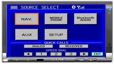 Monitor samochodowy Alpine TME-M740BT