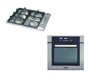 Piekarnik z pyt gazow DeLonghi DMA 8 ELX + PGP 64 T XLV