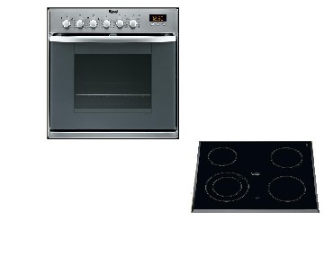 Piekarnik elektr. z pyt ceramiczn Hotpoint-Ariston KRH 641 D B + HB 83 C.1 IX