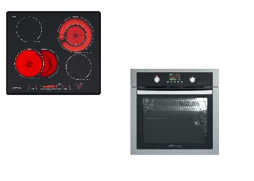 Piekarnik elektr. z pyt ceramiczn Mastercook MF-800 X + C3DS64Z2 S