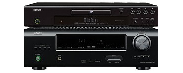 Zestaw kina domowego Denon AVR-390 + DVD-1740 + VARDUS 250