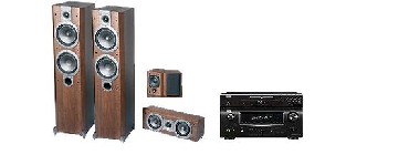 Zestaw kina domowego Denon AVR-1610 + DVD-1740 + VARDUS 250