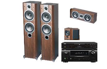 Zestaw kina domowego Denon AVR-1910 + DBP-2010 + Verdus 250