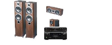 Zestaw kina domowego Denon AVR-1910 + DVD-1740 + Verdus 300