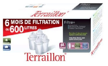 Wkad do filtra Terraillon Filtra+ 4 pack