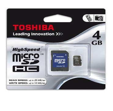 Karta pamici Toshiba HighSpeed Micro SD HC 4GB KTK-00605-4N