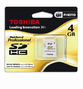 Karta pamici Toshiba HighSpeed Professional SD HC 4GB