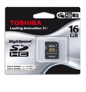 Karta pamici Toshiba HighSpeed SD HC 16GB KTK-00207-4N