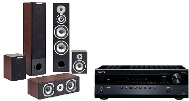 Zestaw kina domowego Onkyo HTE 508 + 406 QUINTAS 5000