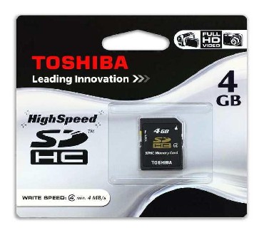 Karta pamici Toshiba HighSpeed SD HC 4GB